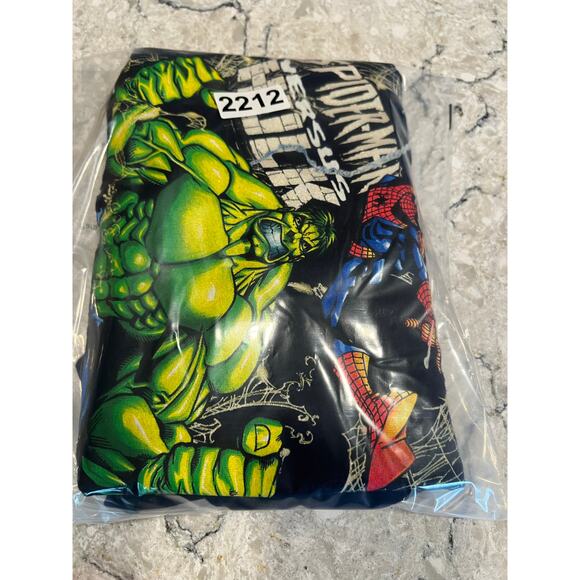 Vintage Y2K 2003 Marvel Comics Spiderman Versus Hulk T-Shirt XL JL - Picture 7 of 7
